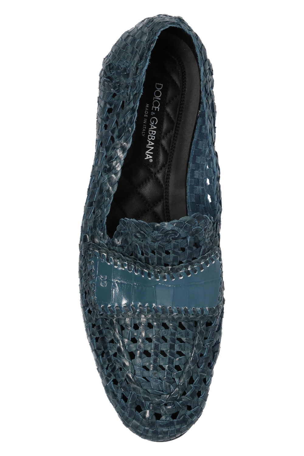 Коричневые сапоги event dolce & Gabbana Leather loafers